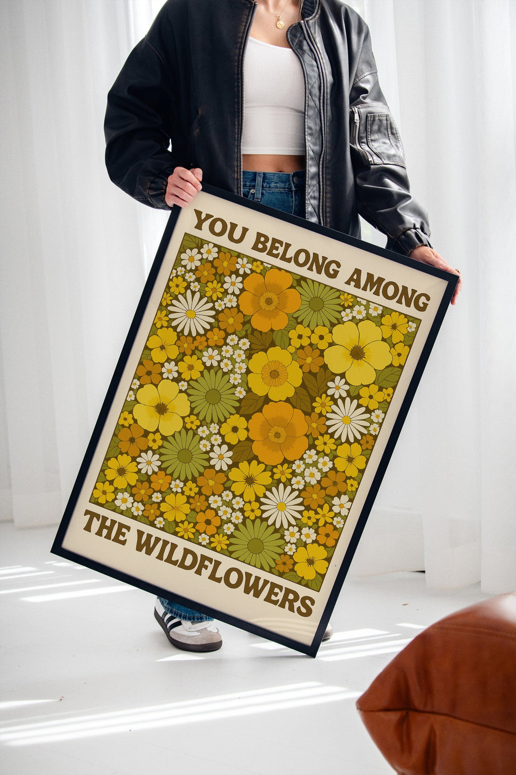 You Belong Among the Wildflowers – Retro Botanical Wall Art