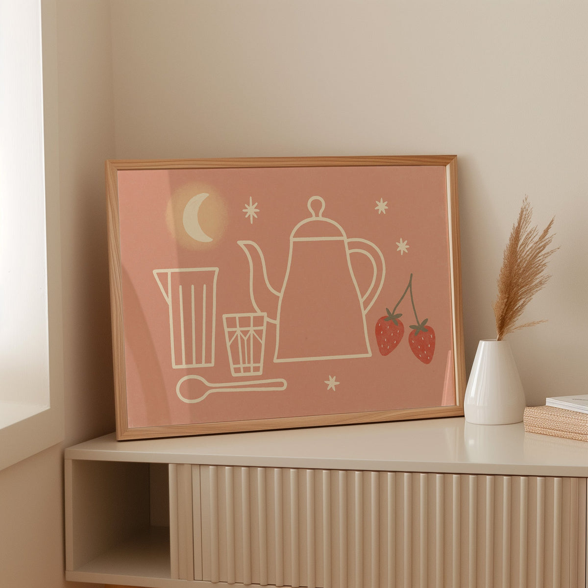 Moonlit Tea and Strawberries