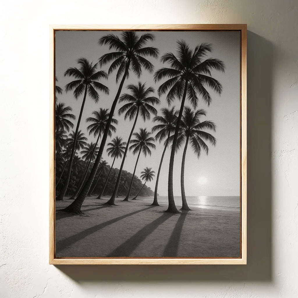 Palm Shadows at Sunrise