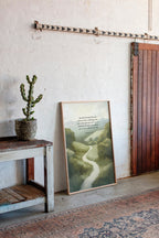 Guided Morning Path Psalm 143:8 Art Print