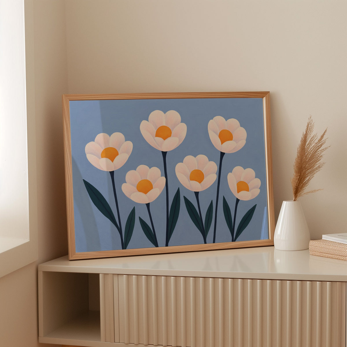 Sunlight Blooms in a Blue Sky
