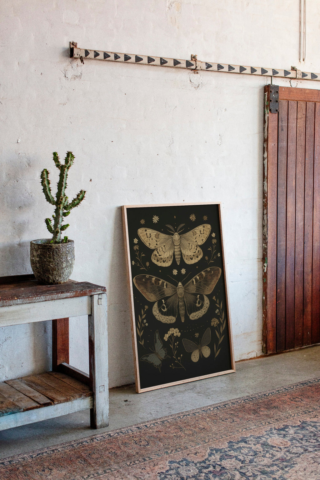 Nocturnal Wings and Wildflower Charms