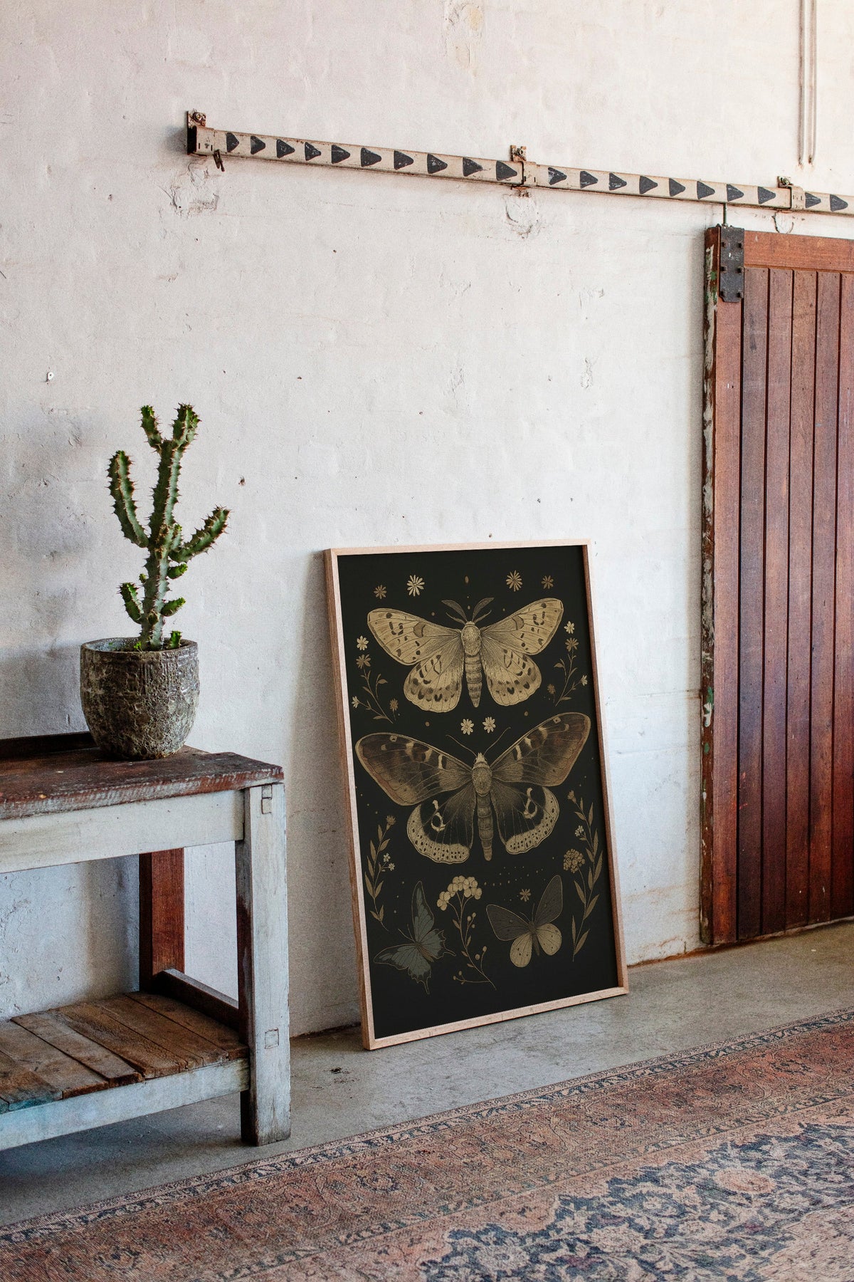 Nocturnal Wings and Wildflower Charms