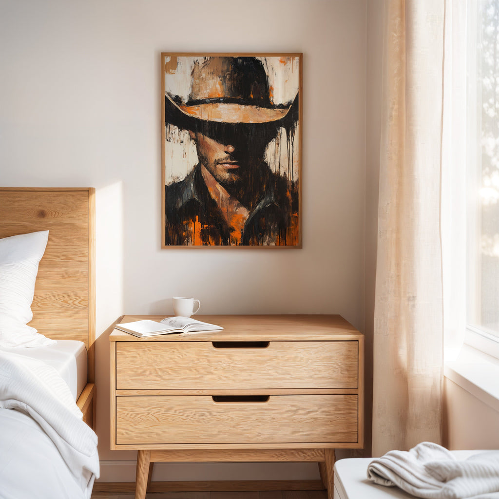 Shadowed Cowboy – Bold Western Expression
