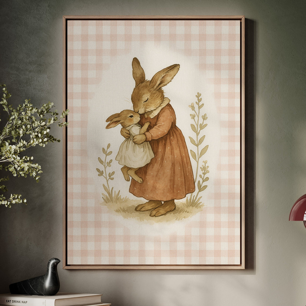 Mama Bunny’s Kiss in Gingham