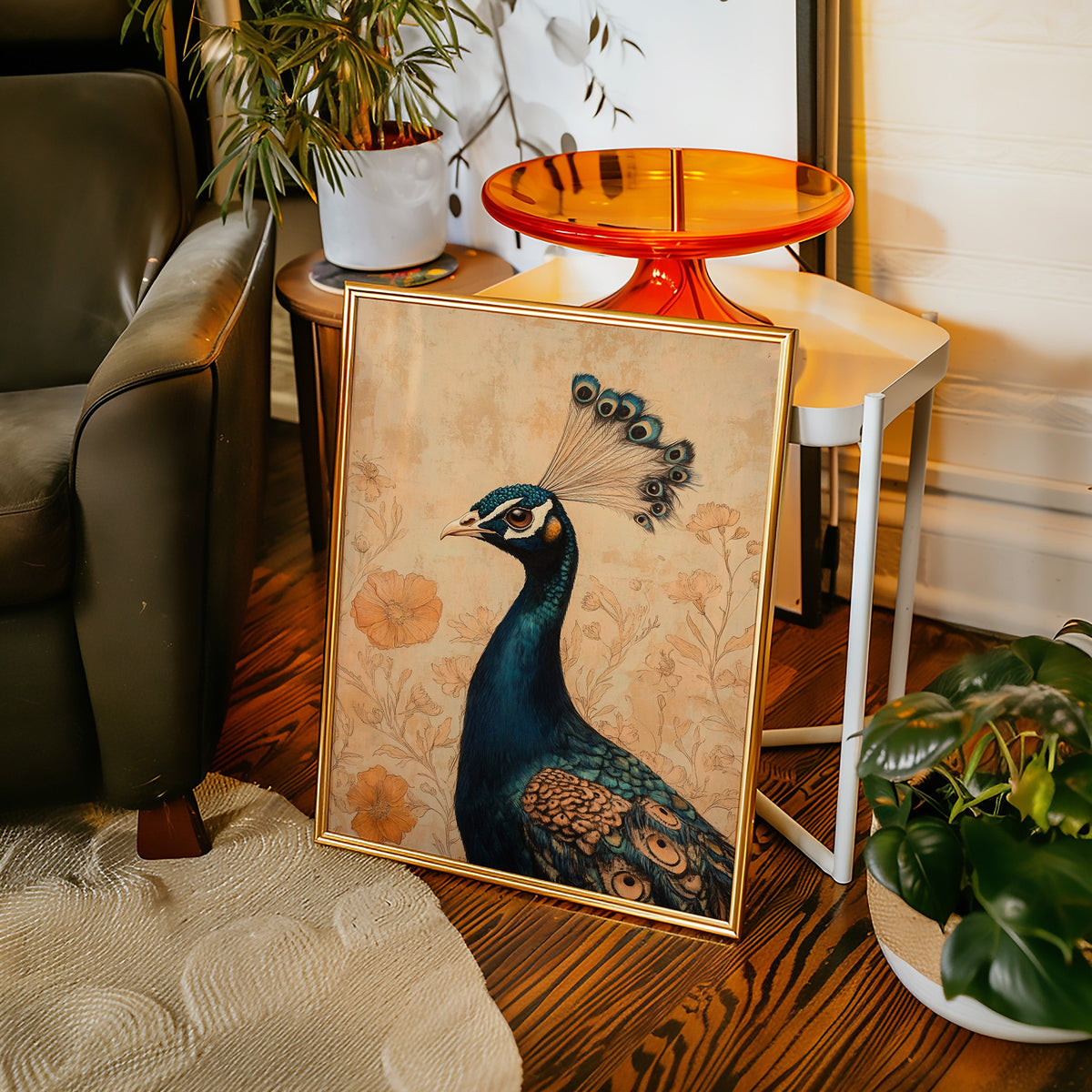 Poise and Petals in Copper and Teal
