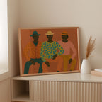 Three Friends in Patterned Harmony