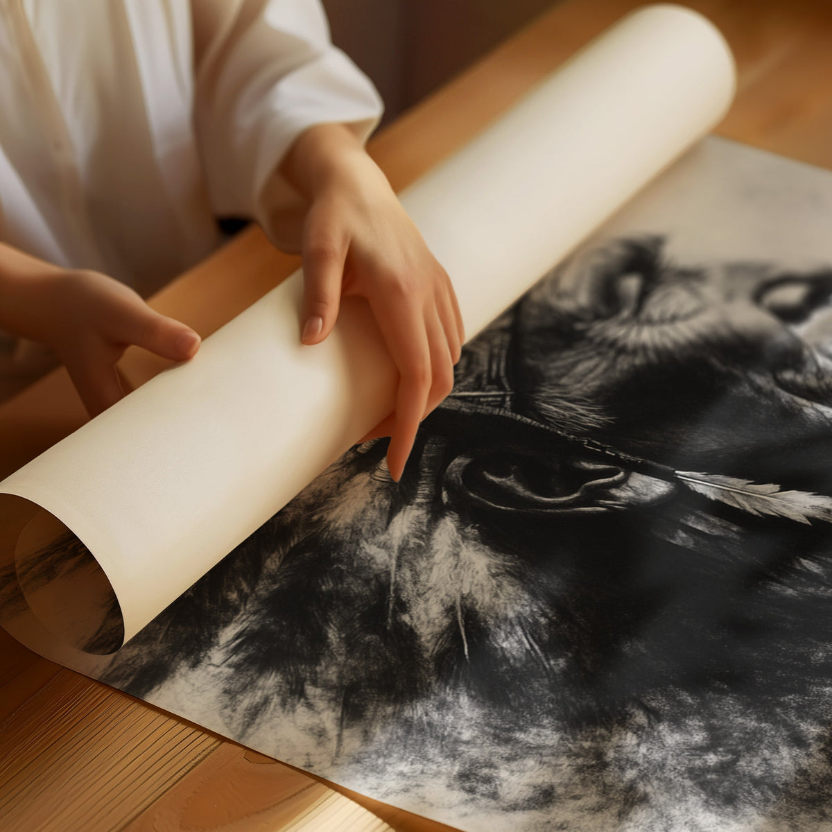 Elder Spirit in Charcoal