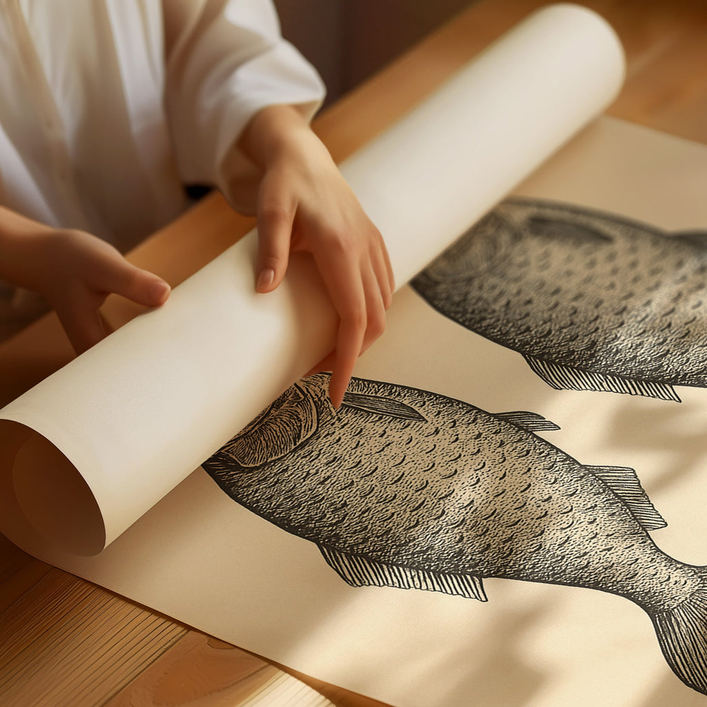 Two Fish Vintage Loaves and Fishes Symbol