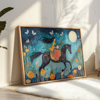 Moonlit Melody on Midnight Horseback