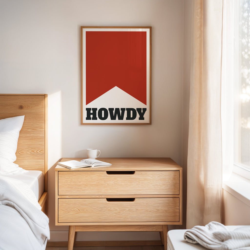 Howdy Western Banner Print