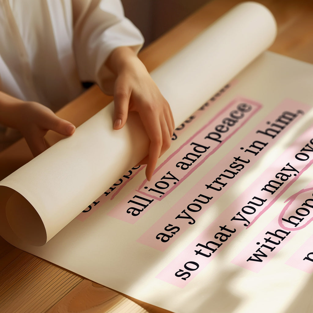 Romans 15 Hope and Peace Scripture Print