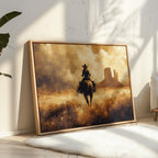 Cowgirl Ride Into the Golden West