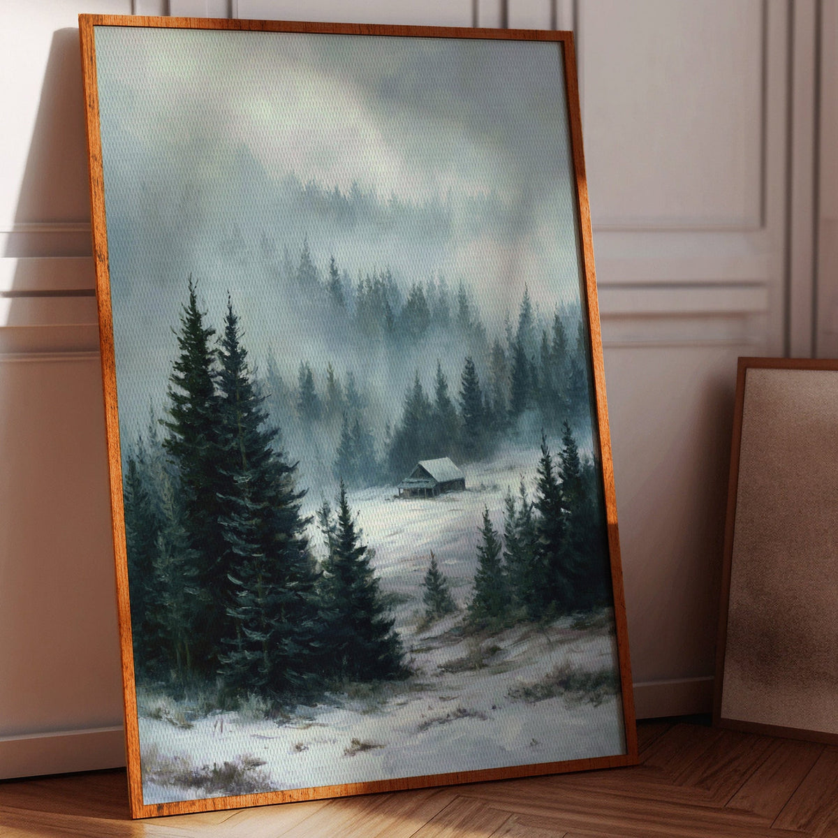 A Cabin Beneath Silent Pines