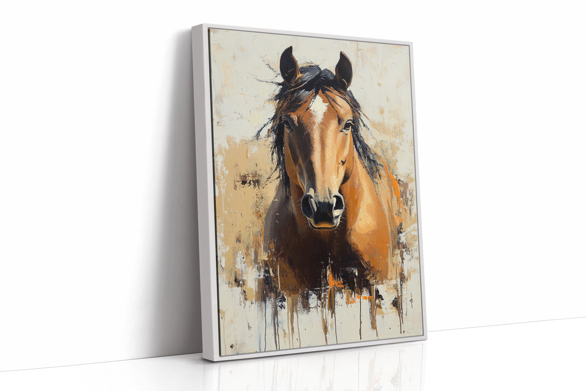 Golden Mare with Wild Mane