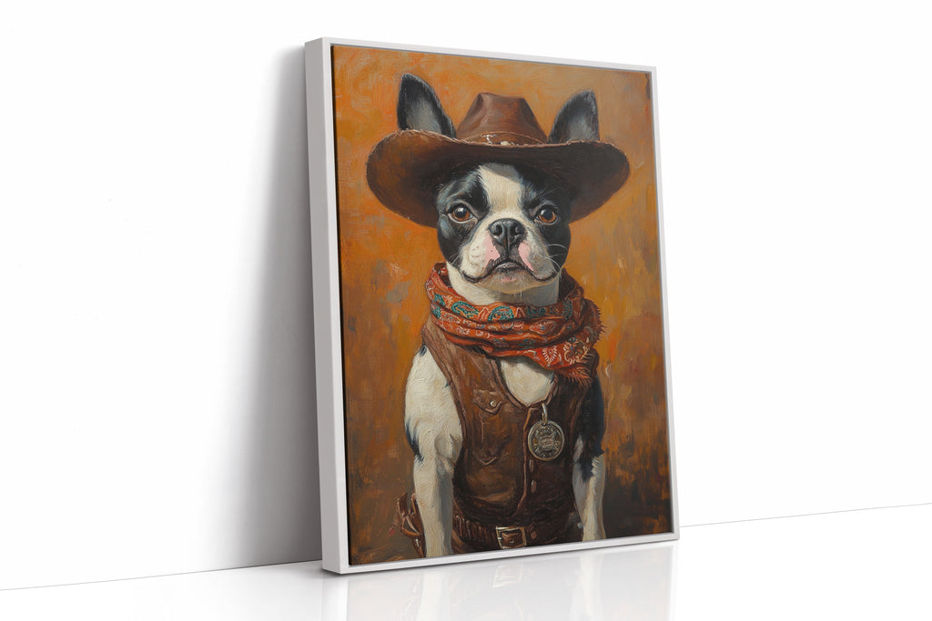 Boston Terrier Cowboy Deputy