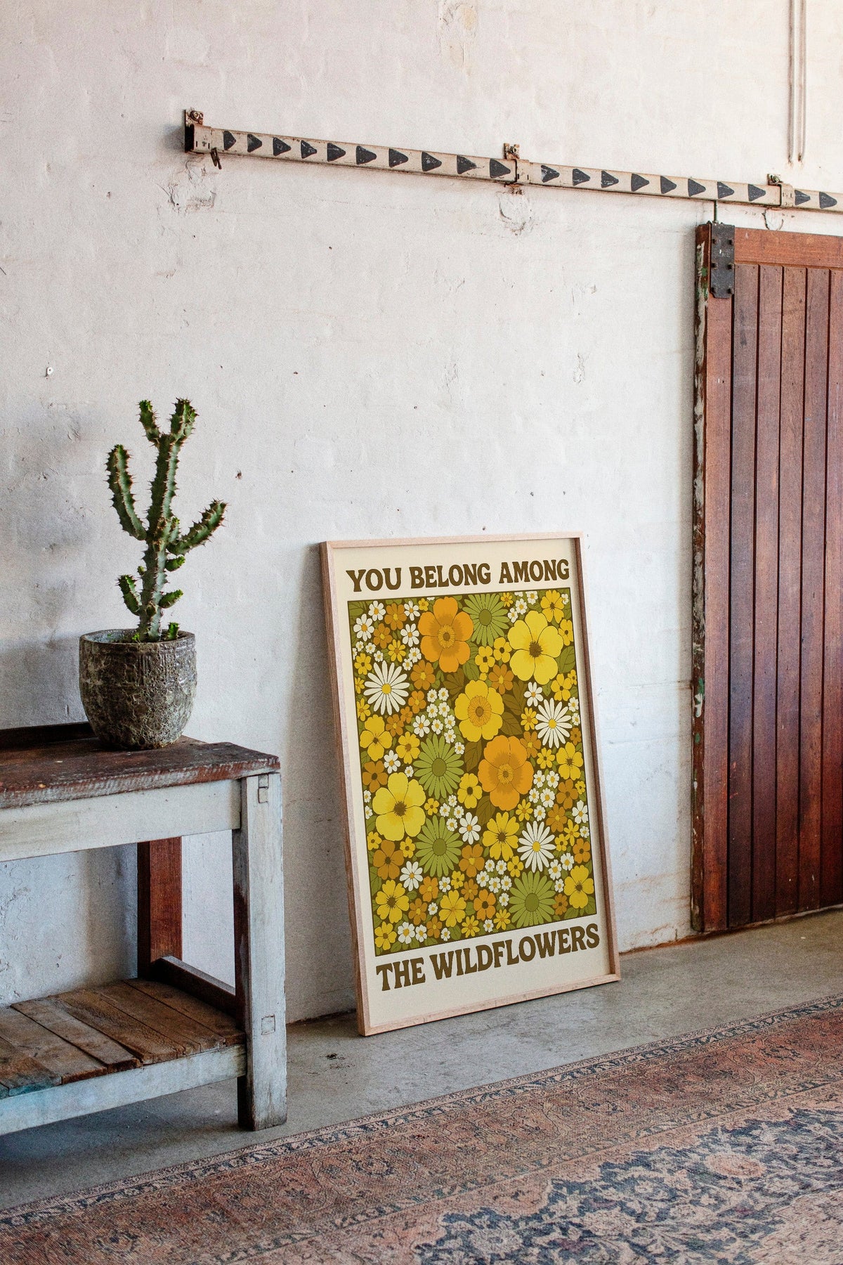 You Belong Among the Wildflowers – Retro Botanical Wall Art