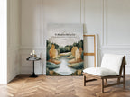 Be Still Autumn River Psalm Print