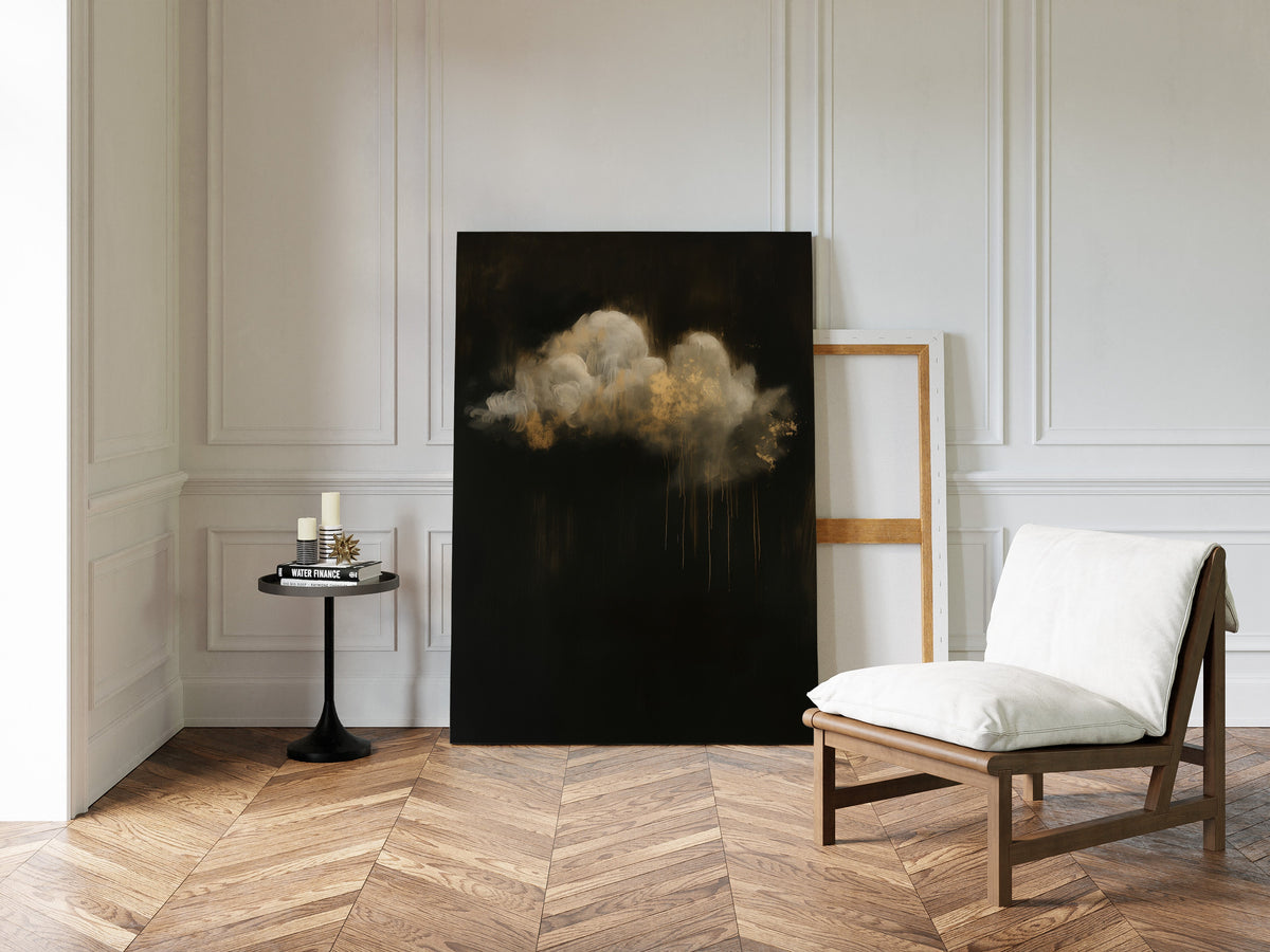 Gold Rain Beneath a Quiet Cloud