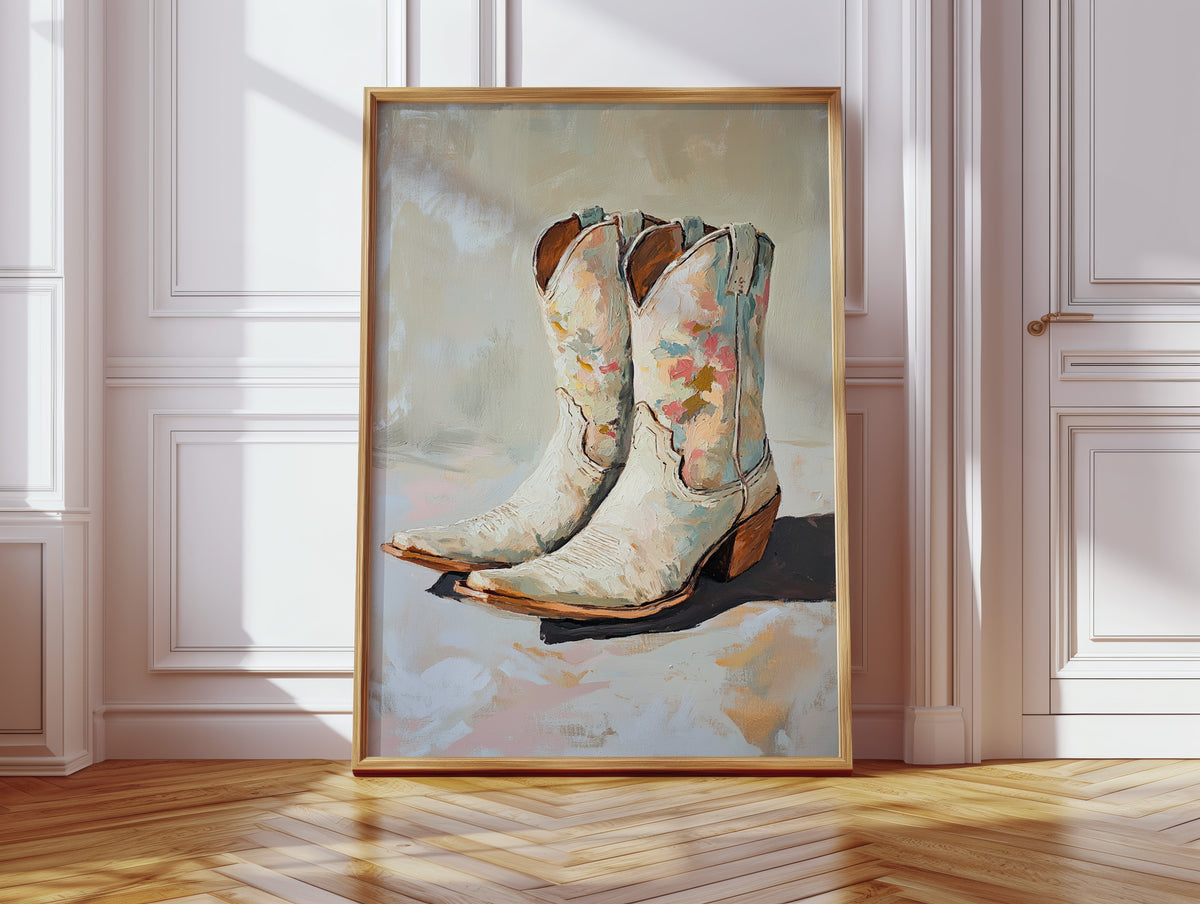Painted Soles: Floral Cowgirl Boots