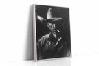 Midnight Cowboy in Charcoal Shadows