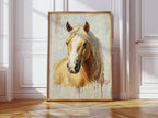 Golden Palomino in Brushstroke Light