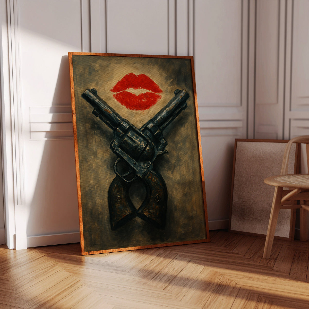 Kiss Kiss Bang Bang Western Print