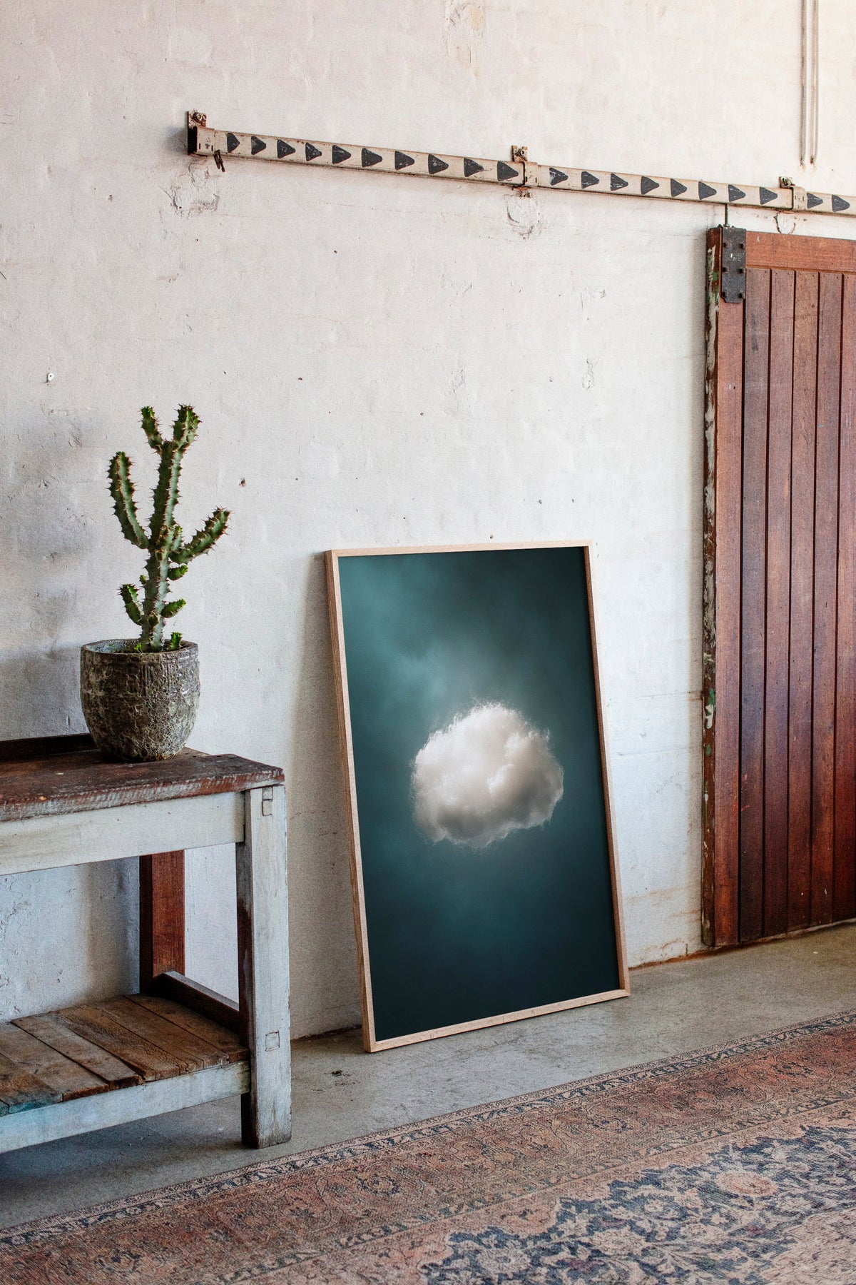 A Single Cloud in Emerald Light