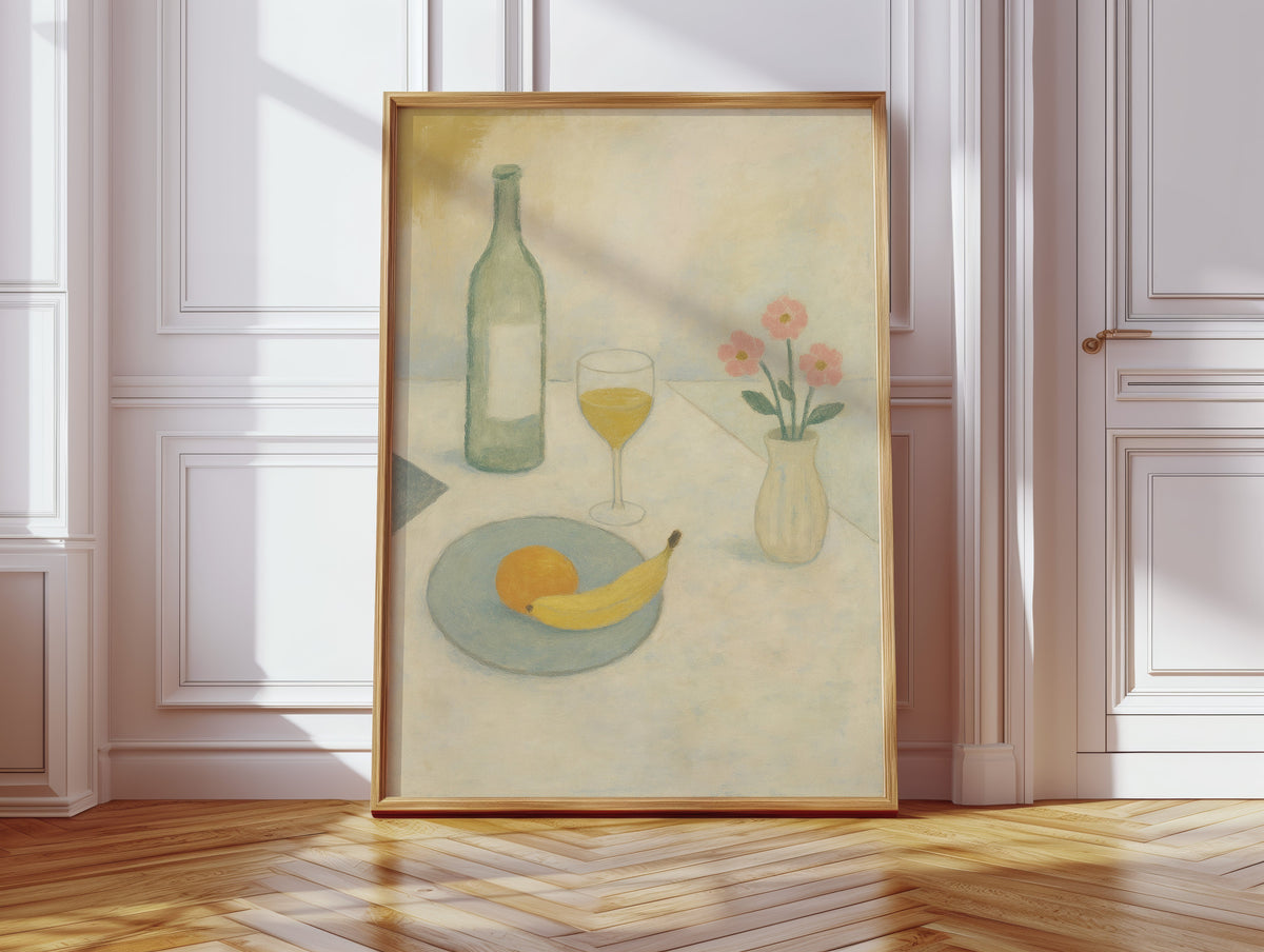 Banana and Wine in Morning Light