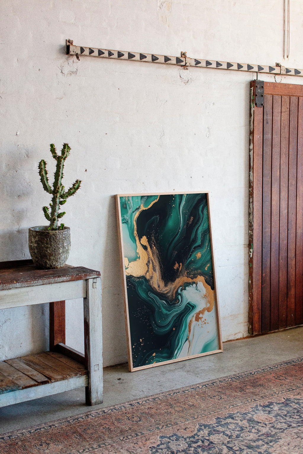 Emerald Flame and Gilded Flow