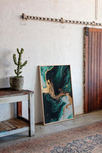 Emerald Flame and Gilded Flow