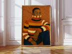 Quiet Thoughts in a Striped Sweater