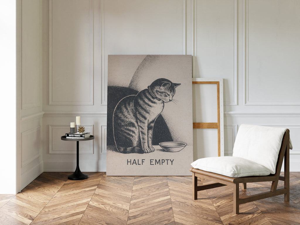 Half Empty Cat