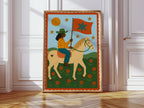 Star Rider in a Flowered Field