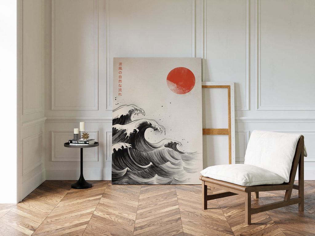 Japanese Ink Waves – The Flow of Nature