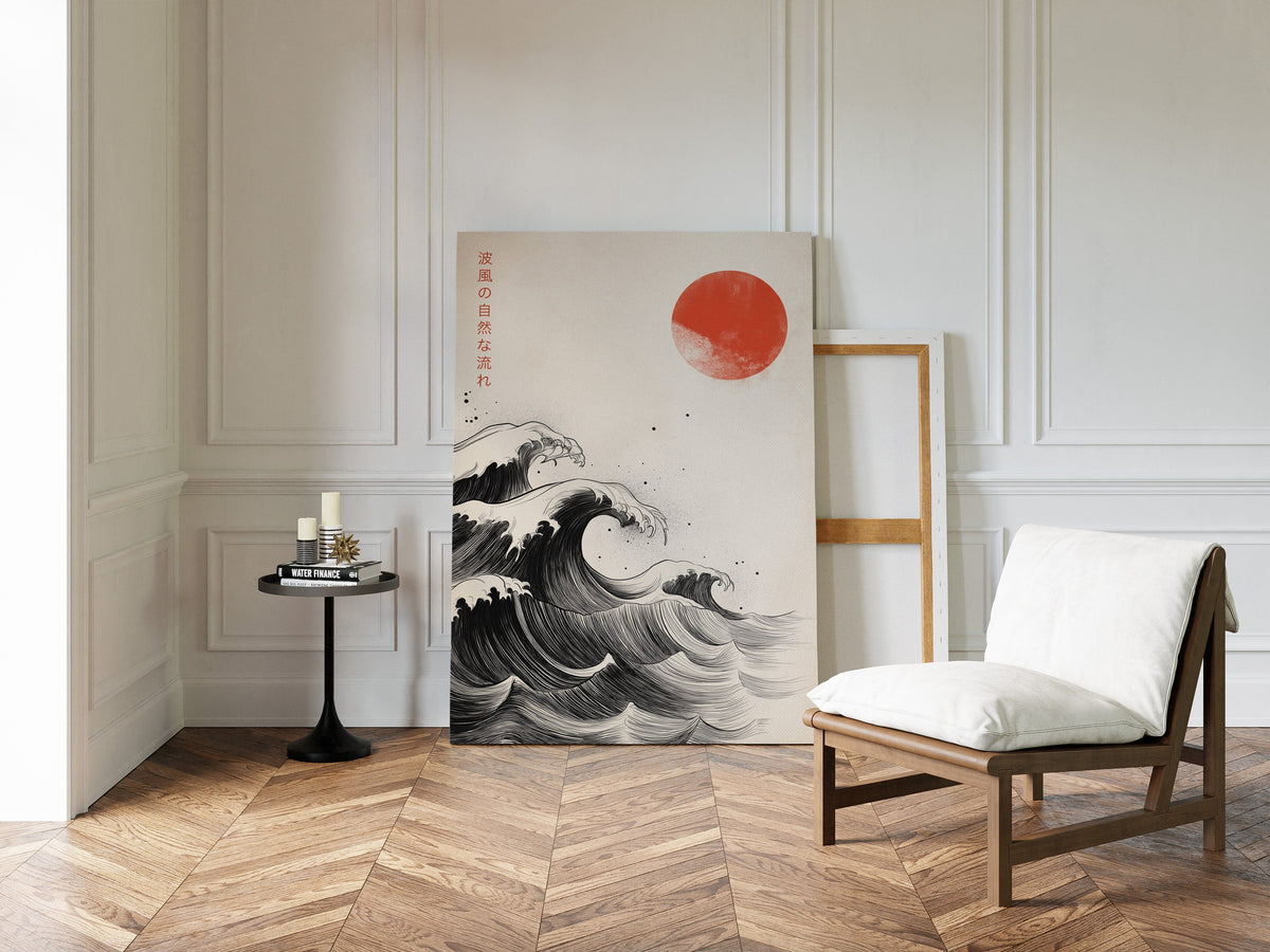 Japanese Ink Waves – The Flow of Nature