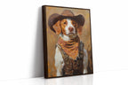 Brittany Spaniel Cowboy in Sunset Bandana