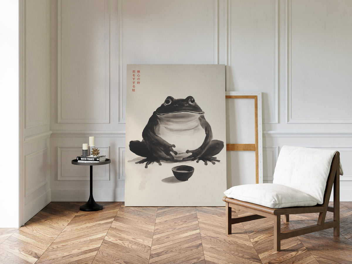 Zen Frog – A Moment of Tea