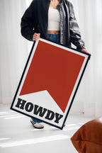 Howdy Western Banner Print