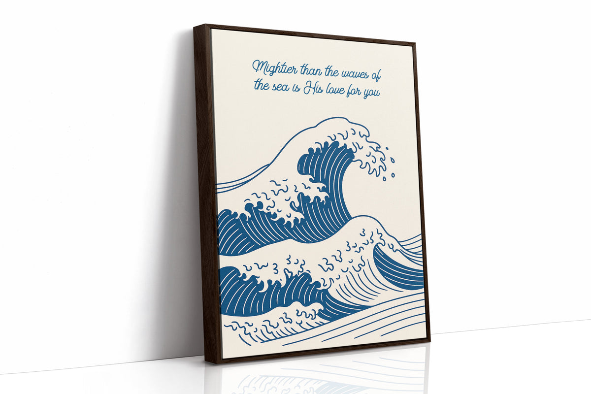 Mightier Than the Waves Ocean Print