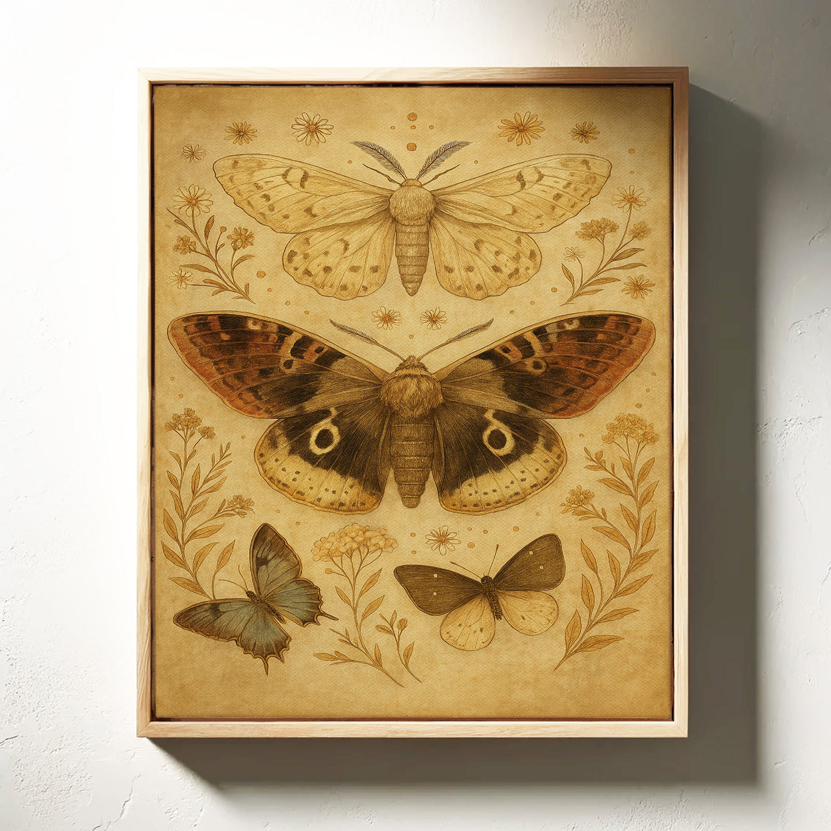 Vintage Moths and Meadow Wings