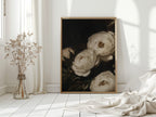 Ivory Roses in Baroque Shadow