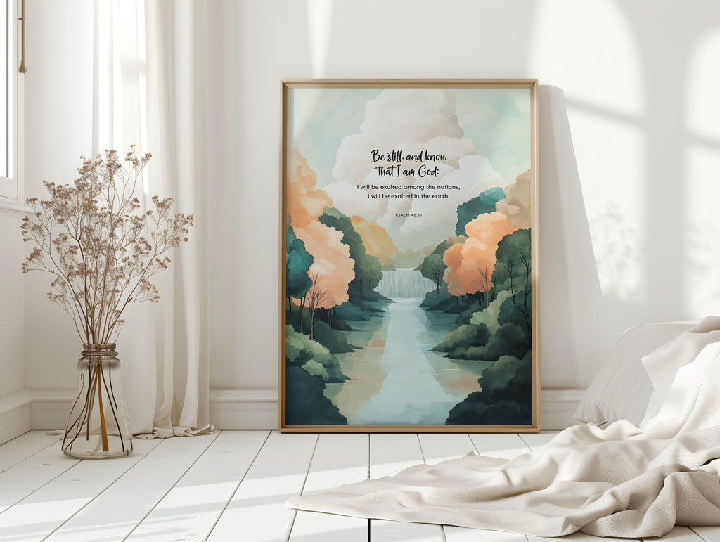 Be Still and Know Forest Waterfall