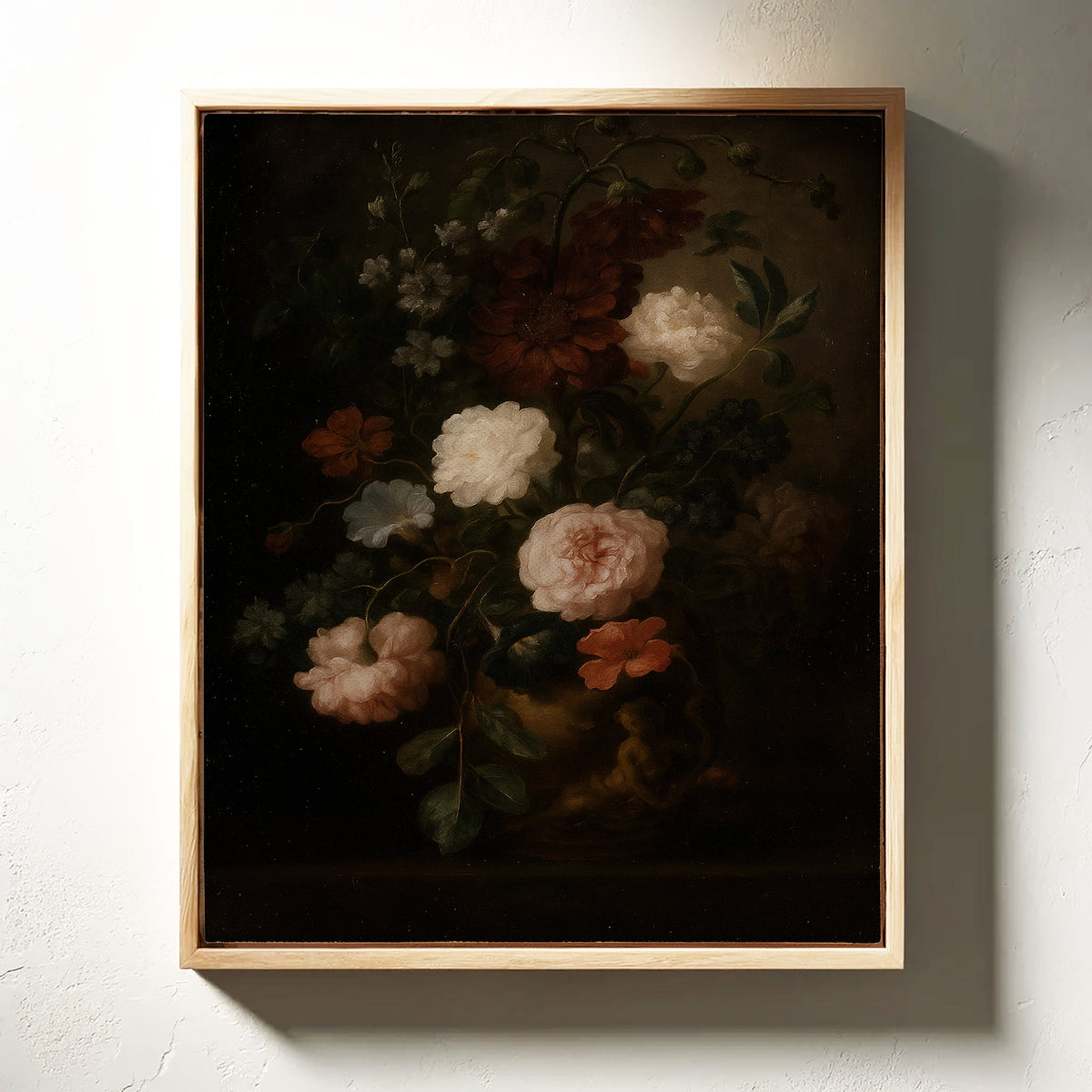 Baroque Vase of Blushing Petals