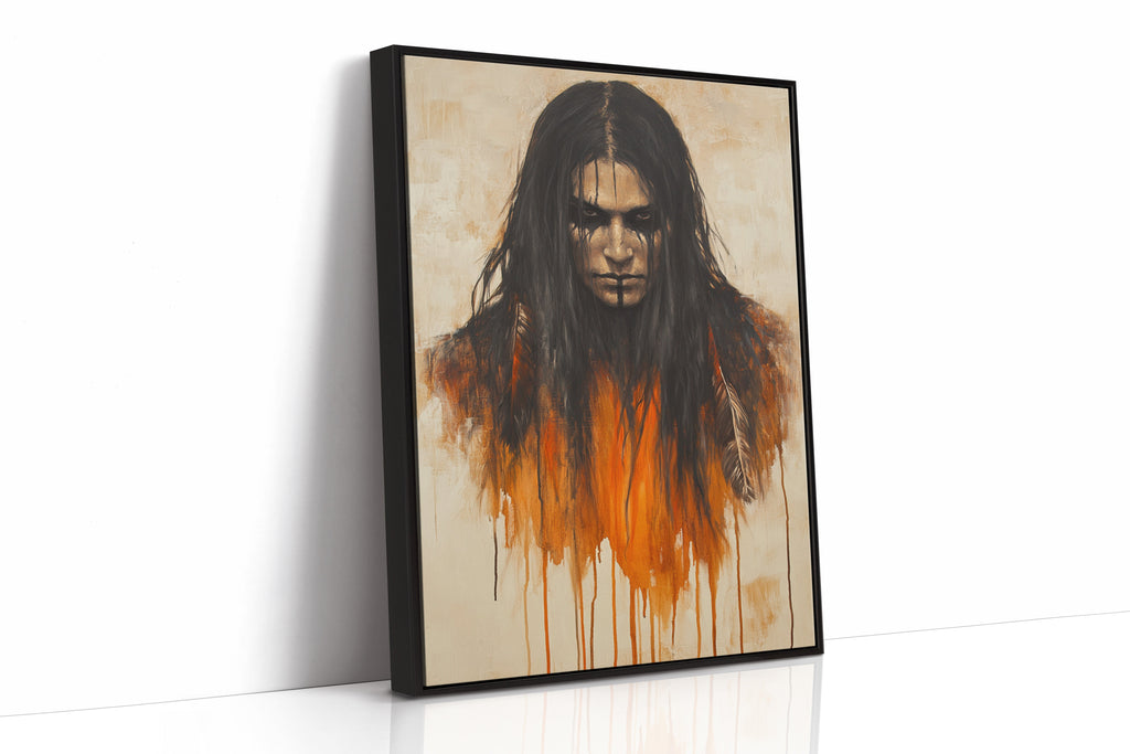 Ember Stare Warrior Portrait