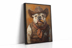 Bulldog Sheriff with a Cigar and Scowl