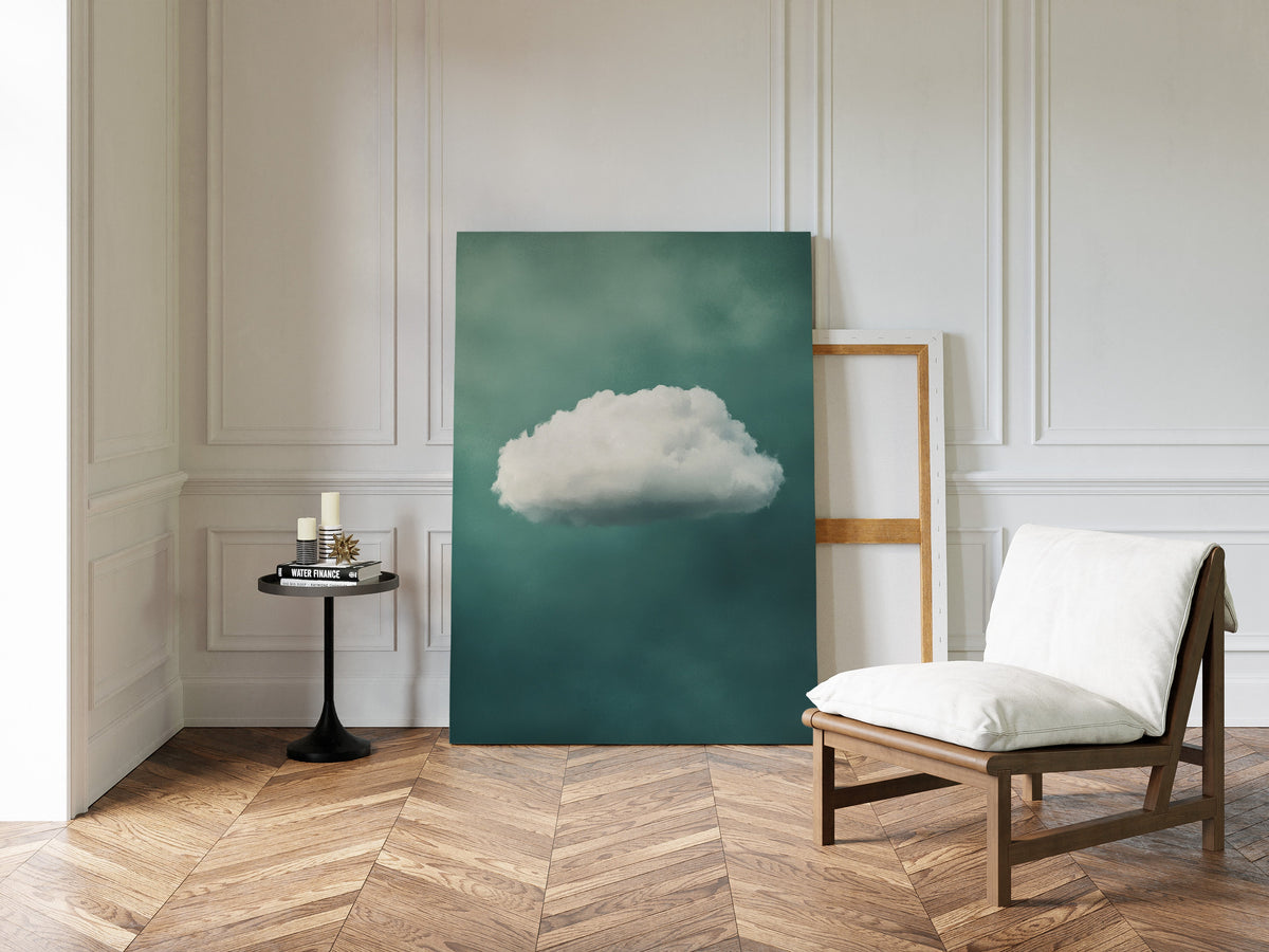 Gentle Cloud over Seafoam Sky