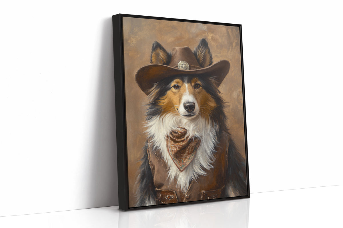 Rough Collie Sheriff of the High Plains
