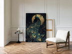 Moonlit Majesty in Gilded Plumes