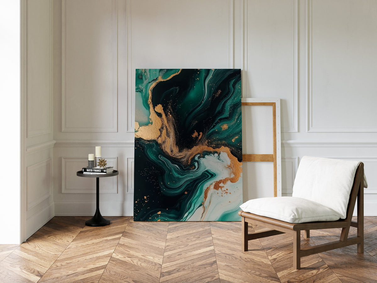 Emerald Flame and Gilded Flow